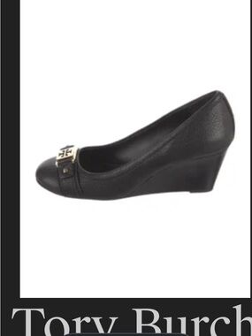 Tory Burch Ambrose Peep Toe Wedge Heels 7.5